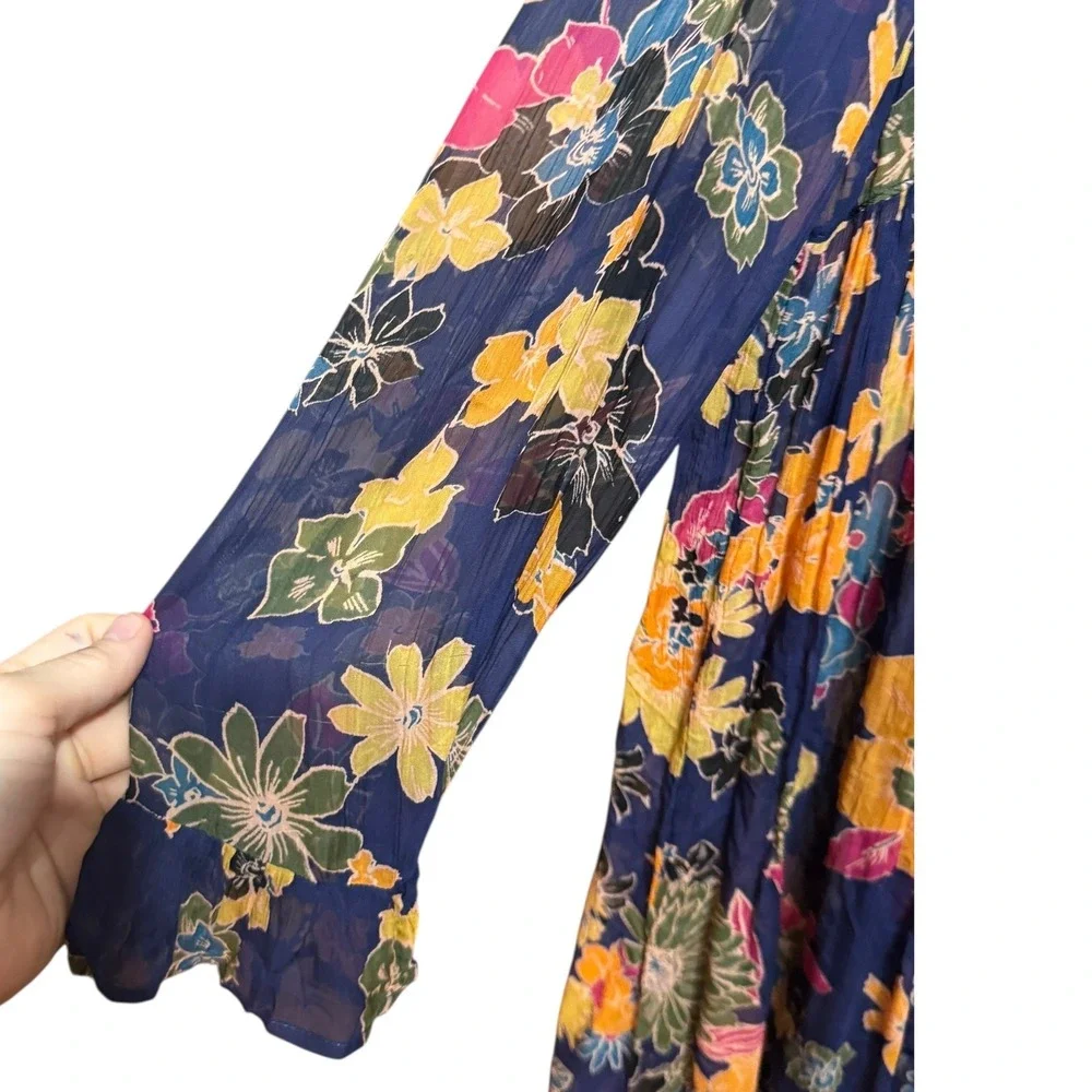 Free‎ People Everything and More Floral Tunic Dress Sz XS